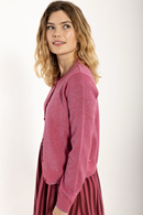 Danefae Danesaga Glitter cardigan soft cherry