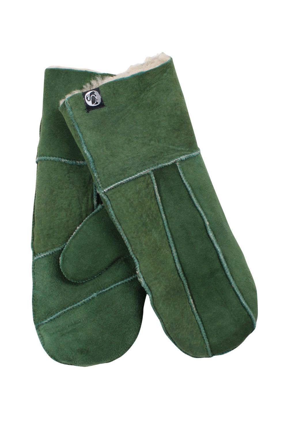 Danefae No Waste Mittens Sheepskin Fall Green - Gröna vantar i fårskinn