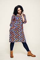 Cissi och Selma Doris dress Kittens cups orange