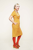 Cissi och Selma Betty dress Miniblom senap