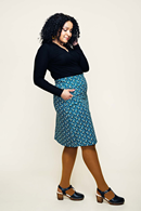 Cissi och Selma Majken skirt Miniblom blåbär - blueberry