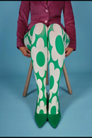 Margot Strumpbyxor Greenie flowerettes