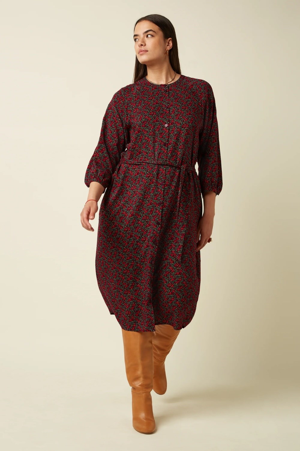 King Louie Cybil dress Juniper Grape red