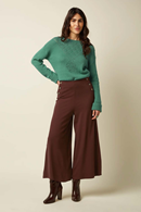 King Louie Pia pants culotte milano rum brown