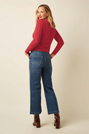 King Louie Debra pants Onyx denim Bluestone Blue
