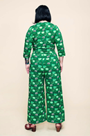 Cissi och Selma Beata jumpsuit Kittens cups green
