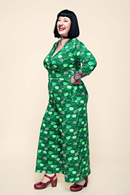 Cissi och Selma Beata jumpsuit Kittens cups green