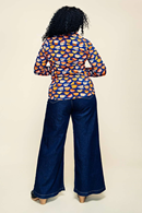 Cissi och Selma Matilda blouse Kittens cups orange