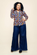 Cissi och Selma Matilda blouse Kittens cups orange
