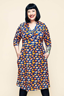 Cissi och Selma Vera dress Kittens cups orange