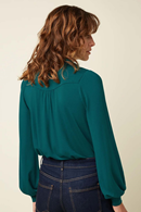 King Louie Carina blus Tulum Spruced Green