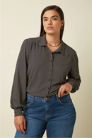 King Louie Carina blus Piper Ink Blue
