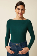 King Louie Marina topp Uni pine green
