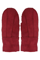 Danefae No Waste Mittens Sheepskin Red - Röda vantar i fårskinn