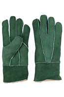 Danefae No Waste Gloves Sheepskin Finger Fall Green - Handskar i fårskinn