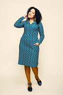 Cissi och Selma Majken skirt Miniblom blåbär - blueberry print tricot skirt