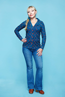 Cissi och Selma Matilda blouse Rävar - Fox print shirt in organic cotton