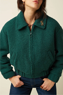 King Louie Fay jacket dexter teddy dragonfly green