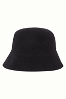 King Louie Cloche felt bucket hat black