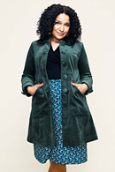 Cissi och Selma Berit coat Manchester Mossa - Womens green fall coat