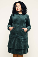 Cissi och Selma Berit coat Manchester Mossa - Womens green fall coat