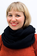 Knitted tube scarf Svart