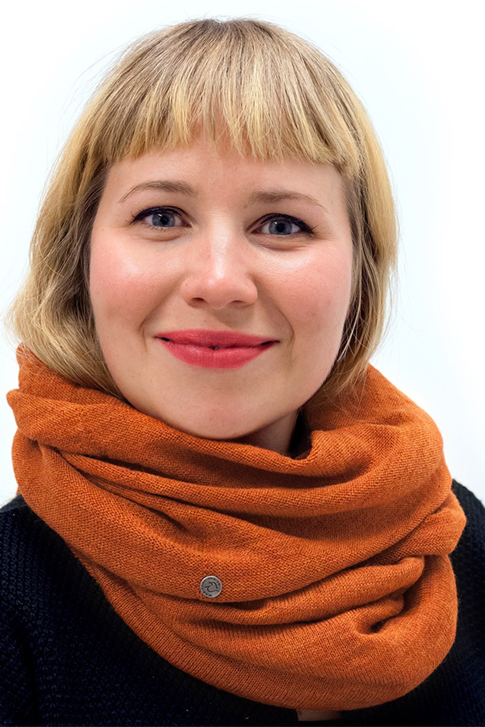 Mariedal Design Slätstickad tubsjal rost