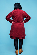 Cissi och Selma Berit coat Manchester Rabarber - Womens red fall coat