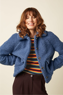 King Louie Sylvie jacket chopsui horizon blue
