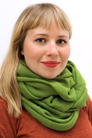 Mariedal Design Wool tube scarf Pea green