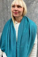 Mariedal Design Slätstickad tubsjal mörk turkos / teal
