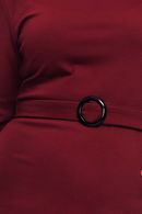 Agneta klänning Vinröd