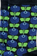 Floryd a Swedish story Socks wool Blueberry black