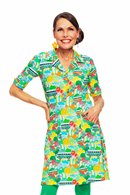 Monica dress Festival - Fitted shirt dress in organic cotton