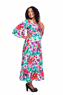 Greta dress Blomsterprakt - Floral print maxi dress in Lyocell