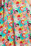 Greta dress Systrar - Pink graphic print maxi dress in Lyocell