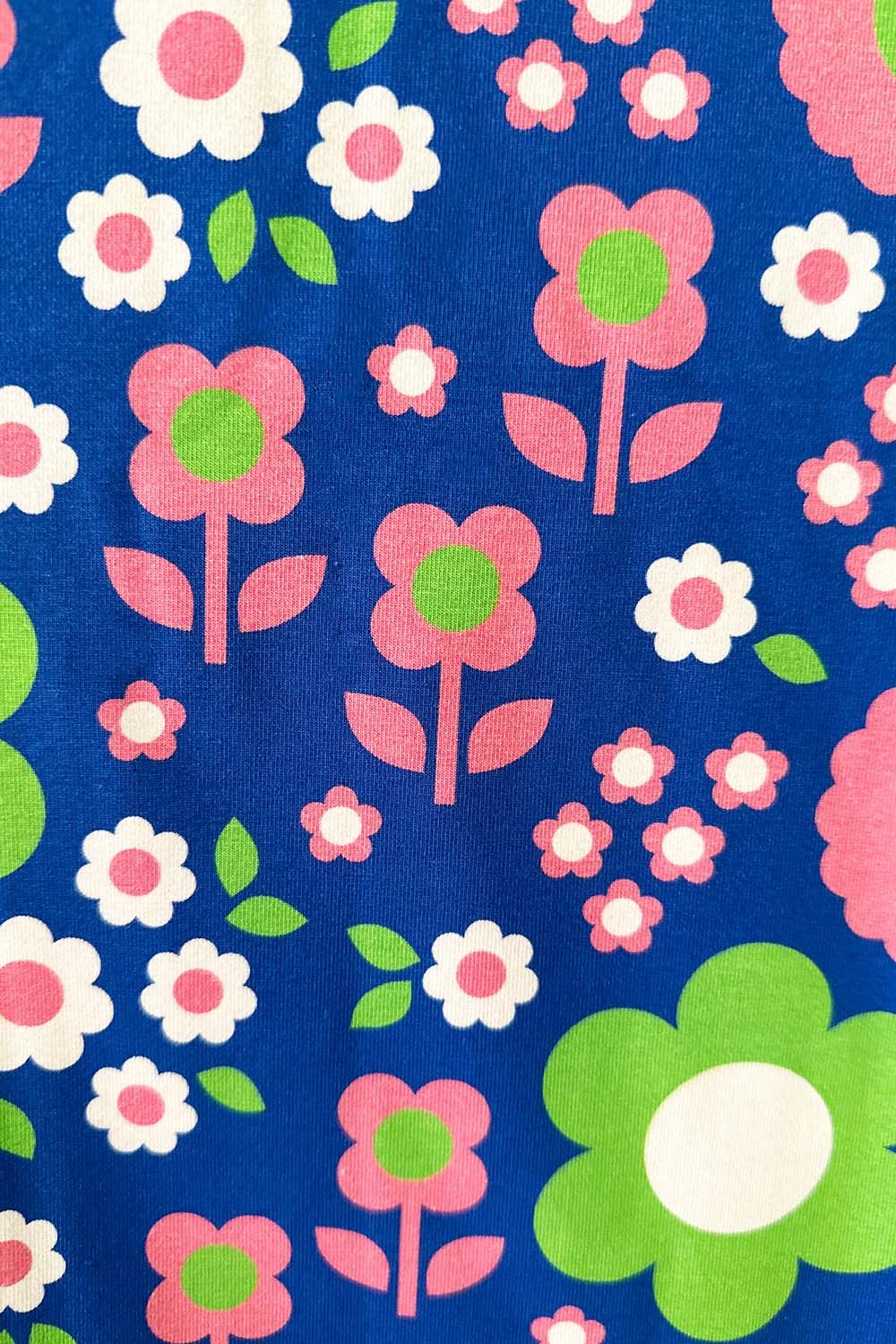 Cissi och Selma Organic jersey fabric Daisy Blå