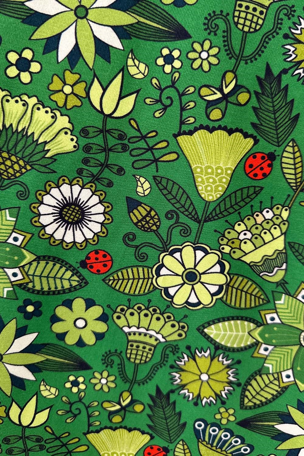 Organic jersey fabric Nyckelpiga