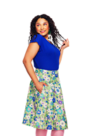 Solbritt skirt Kreativ Grön