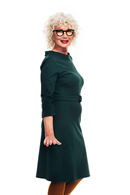 Cissi och Selma Agneta klänning Mörkgrön