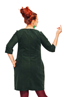 Olivia dress Manchester Mörkgrön
