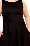 Saga dress Black sleeveless 50s party dress