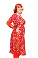 Helga dress Urdjur röd