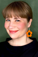 Earrings Solo Apelsin stor - large flower