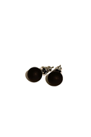 Pearl shaped Earrings in resin "Pluppar" black