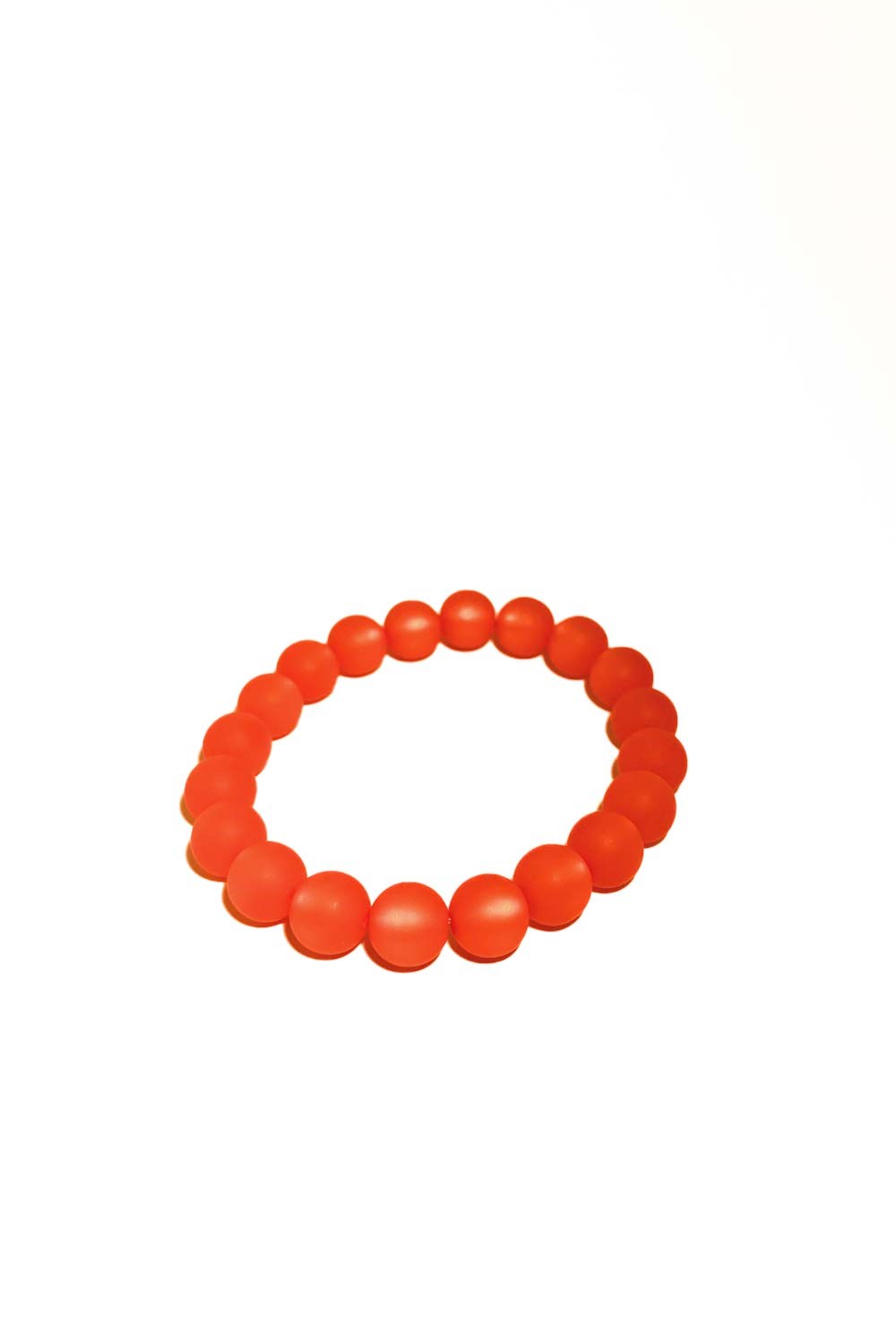 Bracelet with resin beads in orange