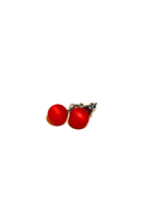 Earrings resin Pluppar red