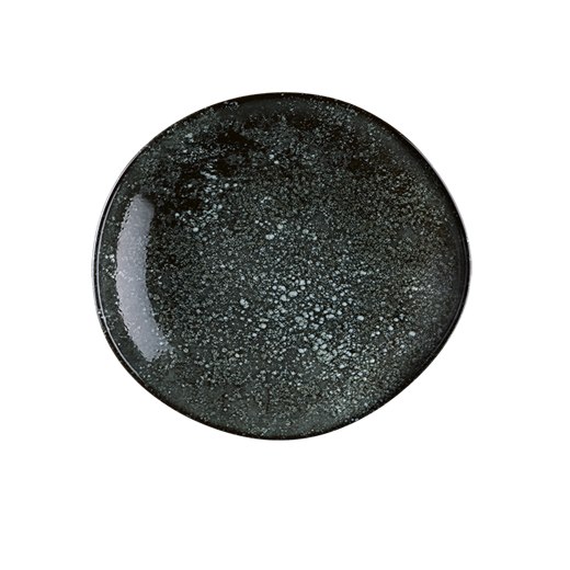 Tallrik Cosmos Black, dia 26 cm, djup, asymmetrisk