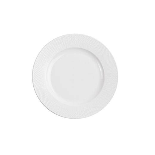 Tallrik Victoria, dia 20,5 cm, flat, vit