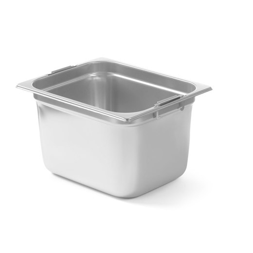 Kantin GN 1/2, 18/10 rostfritt stål, handtag